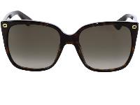 GUCCI GG0022S 003 57 Lunette de soleil Femme GUCCI LOGO