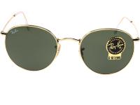 RAY-BAN RB3447 001 Lunette de soleil ROUND METAL