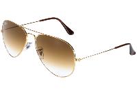 RAY-BAN RB3025 001/51 55 AVIATOR LARGE METAL Lunette de soleil Unisexe