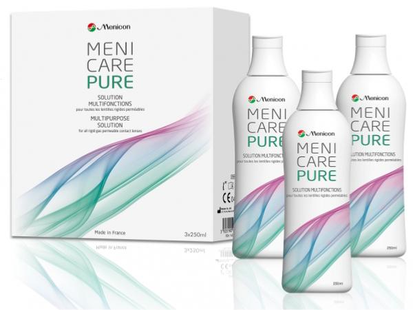 Produits de Soins - Menicare Pure - 250ml + étui pour lentilles - commander  en ligne chez