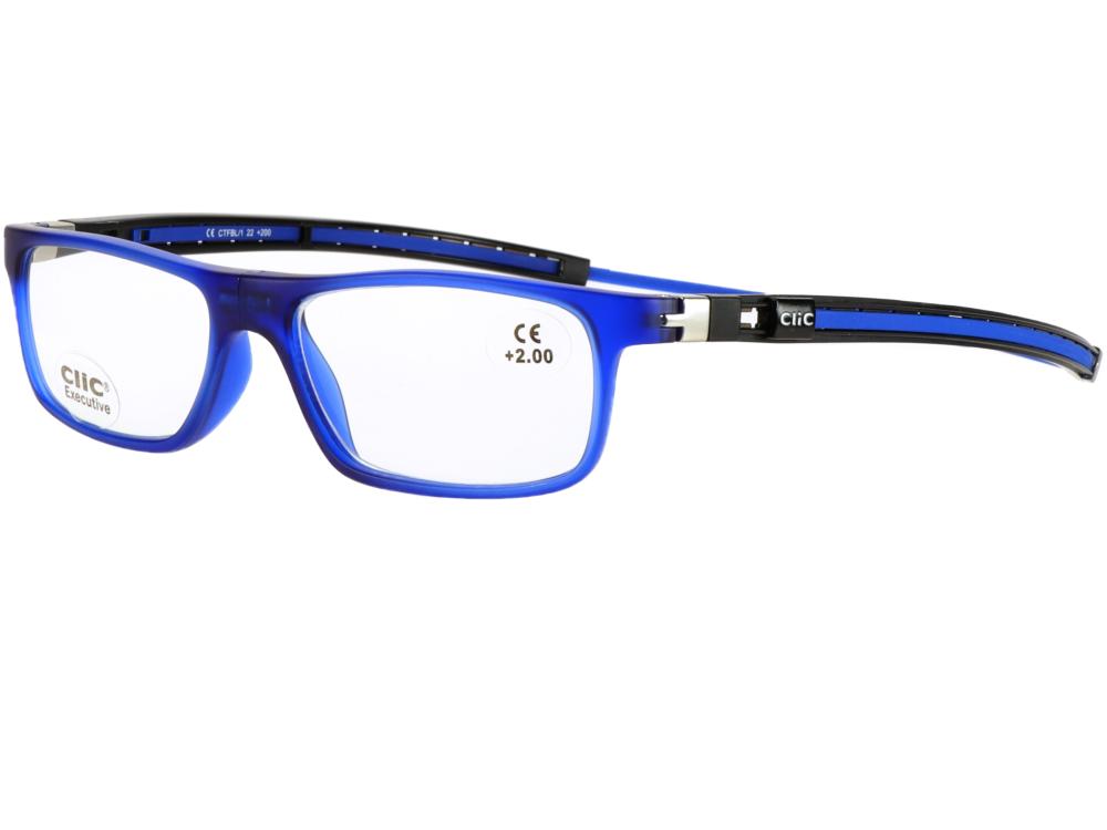 TUBE Executive Bleu Loupe CLIC Eyewear READERS crocodileye