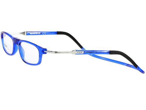 CLIC FLEX RECTANGULAR XL Bleue Lunette sans Correction à fermeture Magnetique