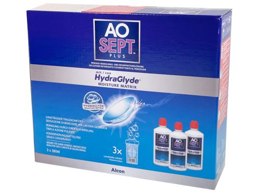 Aosept Plus HydraGlyde Pack 3x360ml