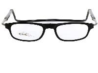 CLIC FLEX RECTANGULAR XL Noire Lunette sans Correction à fermeture Magnetique