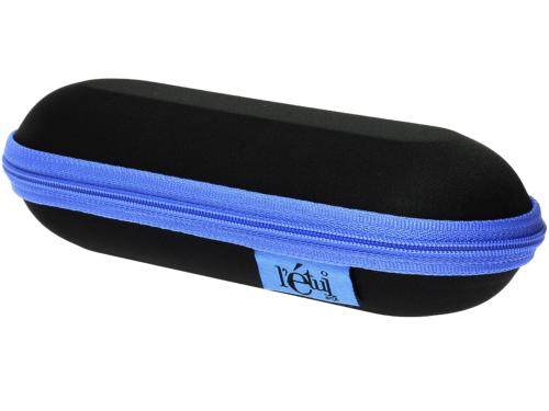 # ETUI LUNETTE ZIPPE Noir et Bleu